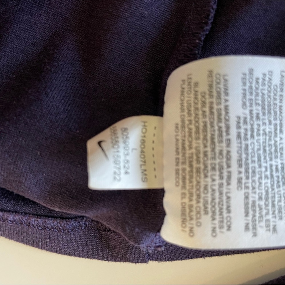 Nike Womens Dri Fit Long Sleeve Tee Athletic Cut T Shirt size Large - Picture 7 of 7